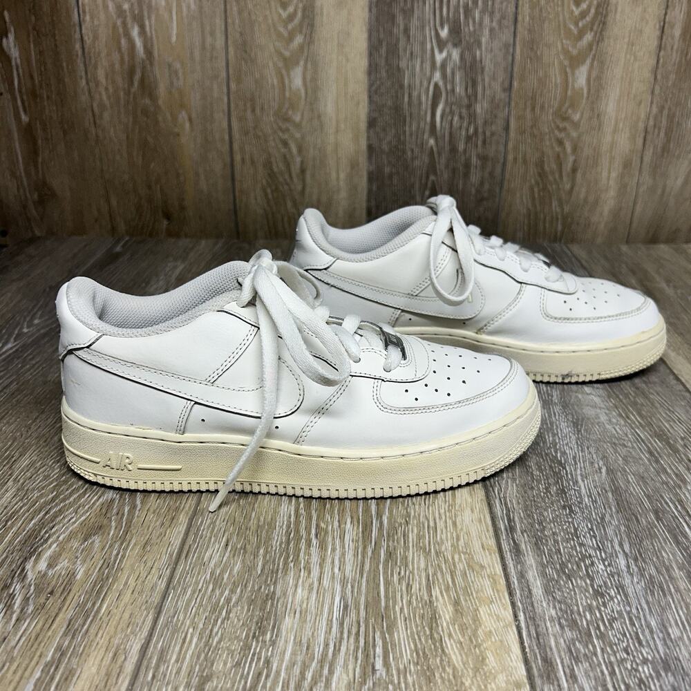 Nike Air Force 1 Low Top White Leather Youth US Size 6Y DH2920-111 Sneaker Shoes